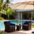 22 x 24 In Patio Furniture Cushions set of 2, Fade Resistant Outdoor Seat Cushions witj 4 pairs of Ties, Deep Seat Cushion for Seat Patio Chairs, Rattan Furniture, Wicker Seating, outdoor Adirondack Chair,Navy Blue-123052594-123052590