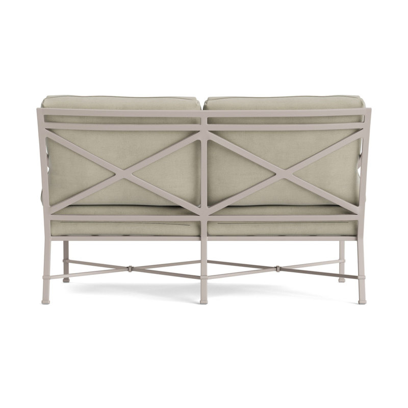 Venetian Outdoor 2 - Seat Loveseat, Dove, Fusion Charcoal