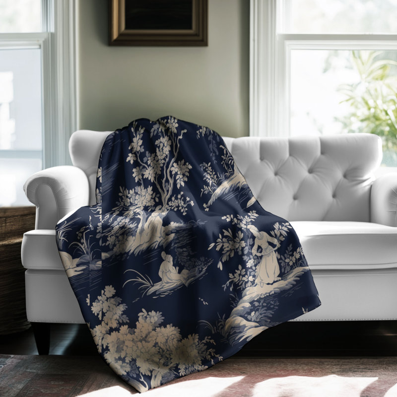 Bleu Sherpa - 1 pièce Sherpa Premium 0038, L 60 po x L 80 po