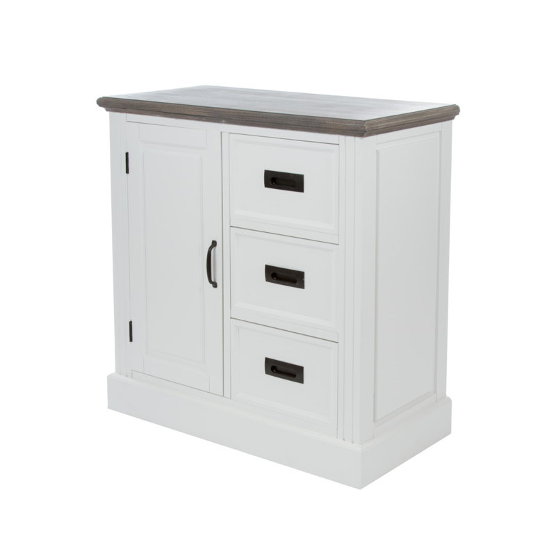Clearwater Solid Wood 80cm W 3 - Drawer Chest of Drawers