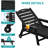Oversized HDPE Chaise Lounges – Adjustable 5-Position Outdoor Recliners with Wheels & Cup Holders, Weather-Resistant for Patio, Pool, Garden-2108403200-2096513491