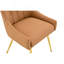 Chaise de salle à manger rembourrée en cuir avec dossier capitonné Diamond-355135067