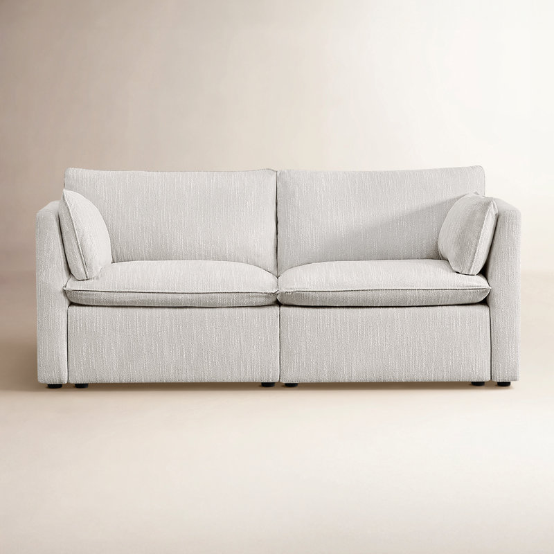 Canapé modulaire 2 pièces 80 po, Gris clair