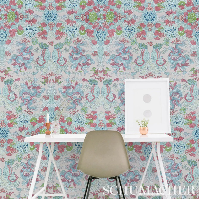 Magic Mountain Dragon Wallpaper, Blush