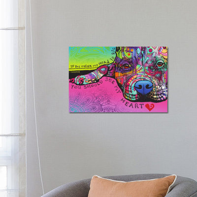 You Should See My Heart by Dean Russo - Wrapped Canvas Print