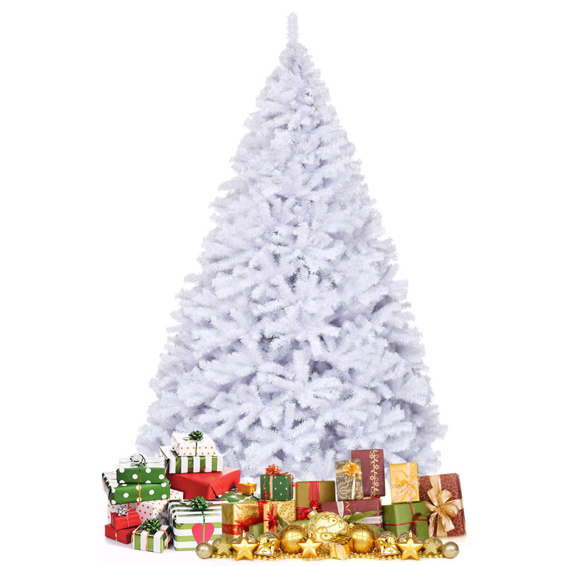 Arbre de Noël artificiel pin blanc, H 9 pi