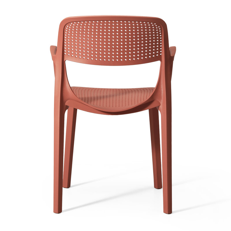 Outdoor Stacking Dining Armchair, Red