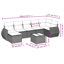 Ensemble de canapé de jardin Vidaxl gris