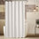 Doublure de rideau de douche extra longue en tissu imperméable - 72 po x 90 po, doux et léger, avec lavables à la machine - 72 po x 90 po, blanc