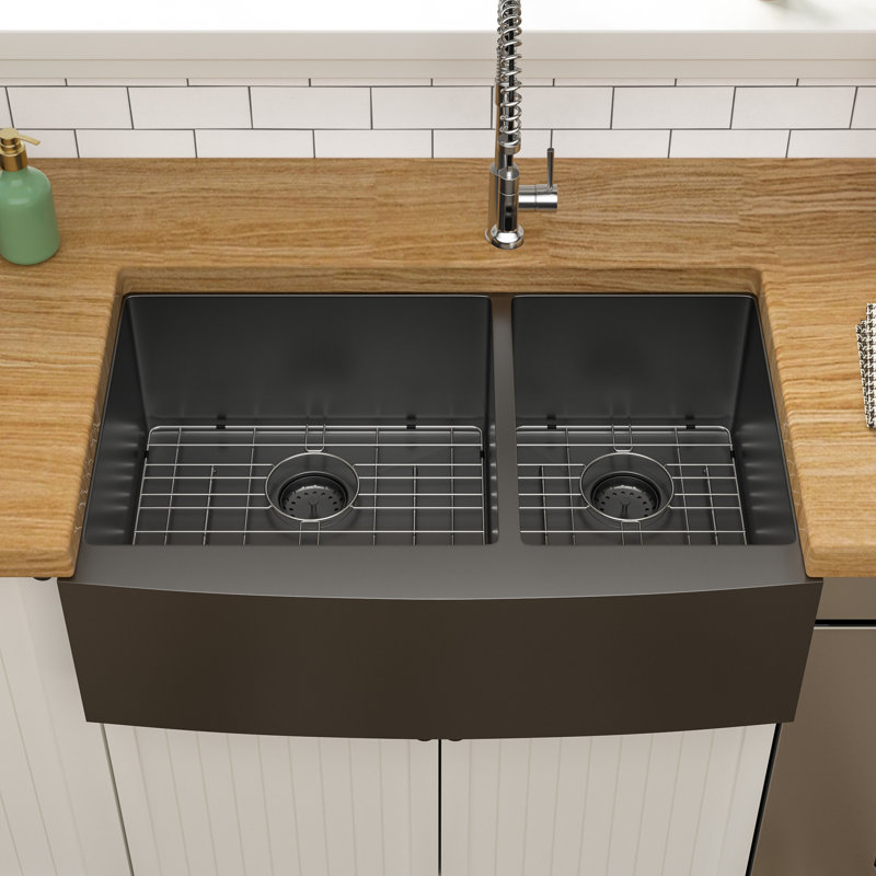 Kitchen Sink, Gunmetal Black, 18-Gauge