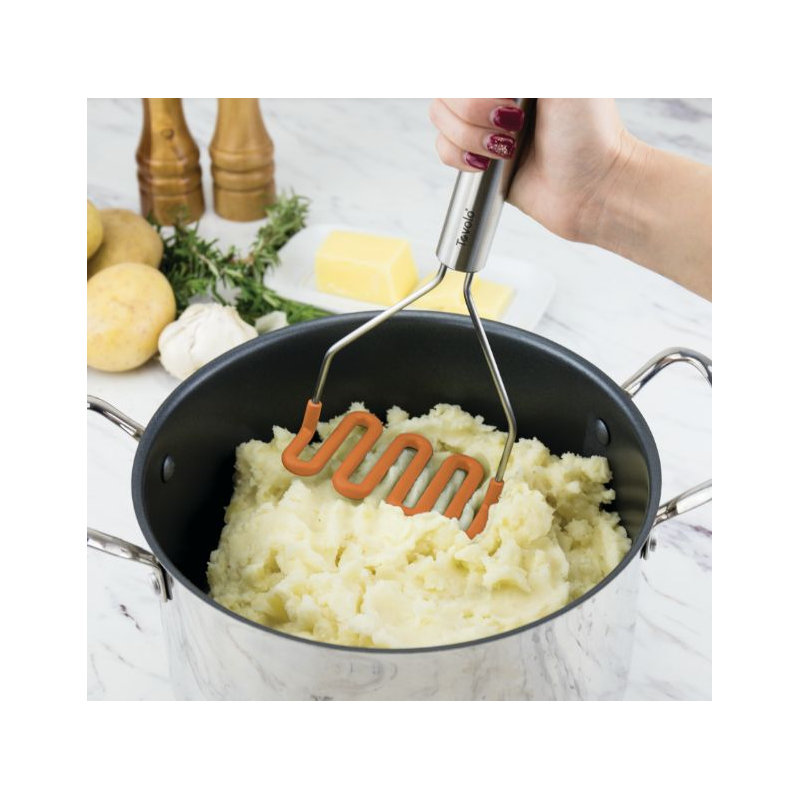 Silicone Utensil Set of 6 - Black, Apricot