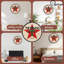 Horloge murale en bois 10 po, mouvement silencieux, à piles (piles AA non incluses), décor artistique, parfait pour les décorations