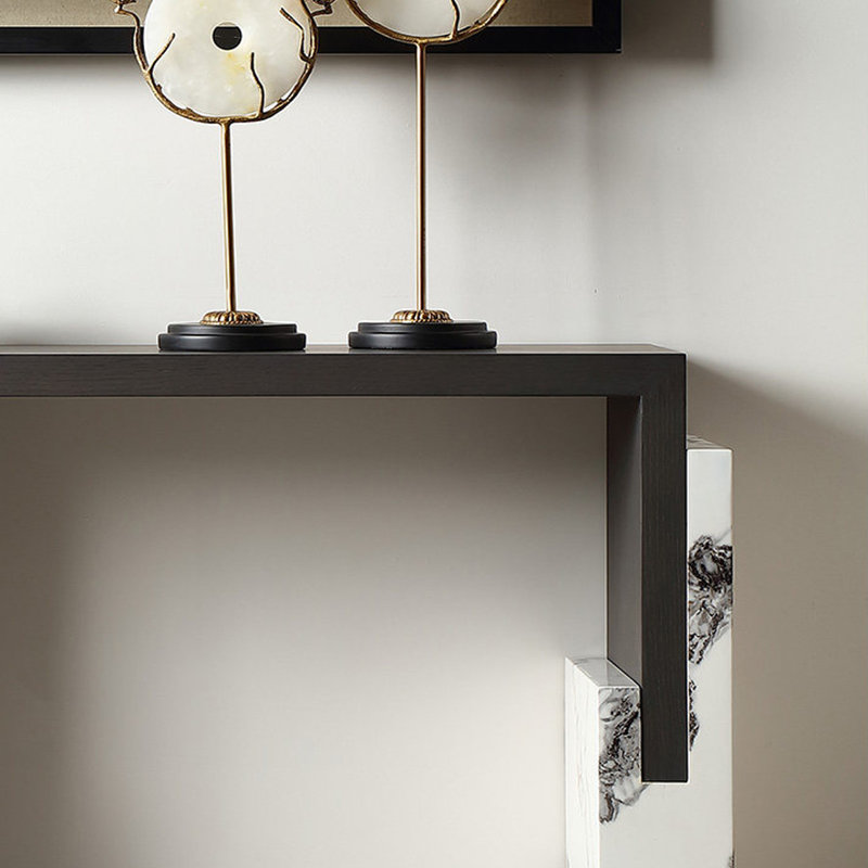 Console en frêne, H 30,71 po x l 47,24 po x P 13,78 po