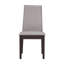 De 2 chaises de salle à manger avec revêtement en tissu taupe, ergonomique pour une occasion gracieuse, siège d'une hauteur de 19,5 po