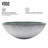 Giovanni Giovanni Round Glass Vessel Bathroom Sink with Faucet-99535948-99535952