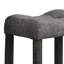 Ensemble de salle à manger 5 pièces pour comptoir transitionnel, table de salle à manger carrée 36 pouces avec 4 tabourets capitonnés à hauteur de comptoir, gris anthracite