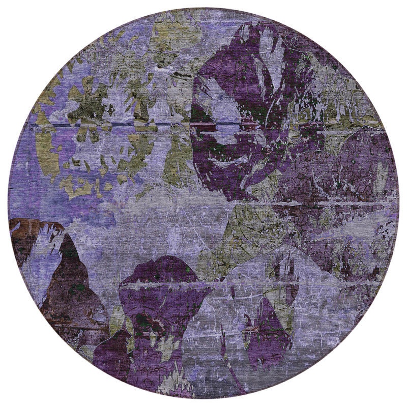 Tapis d'intérieur rond 8 pi
