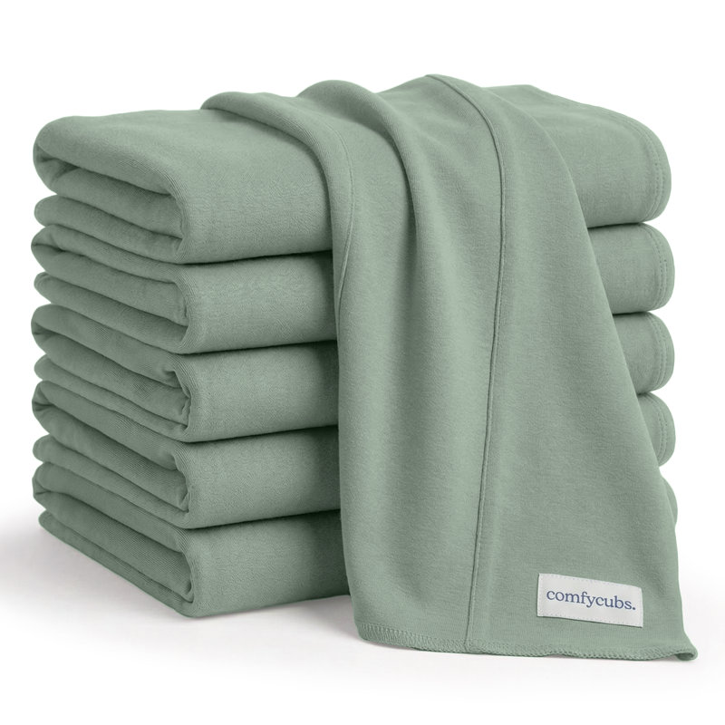 Cotton Burp Cloths 100% Cotton Bath Towels, Fern