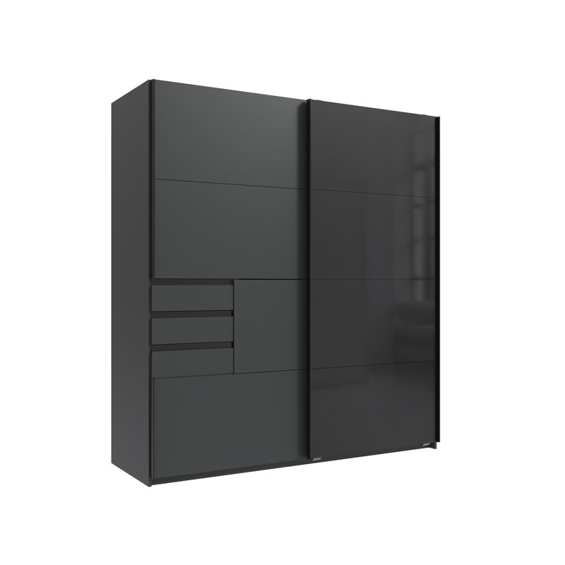 Mangume 2 Door Manufactured Wood Wardrobe