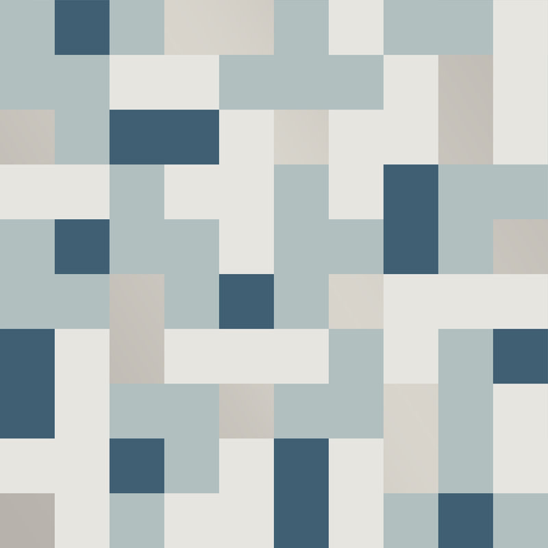 Rouleau de papier peint lisse L 33 pi x l 20,5 po Anja, Bleu