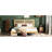 King Size Bed With Fascinating Woven Headboard And Two Practical Storage Units Drawers Functional