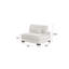 Fauteuil modulaire Minsky crème-640437910