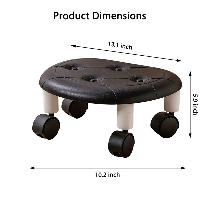 Tabouret bas avec roulettes