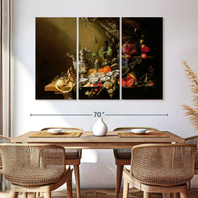 Yarlin A Banquet Still Life, H 42 po x l 65 po
