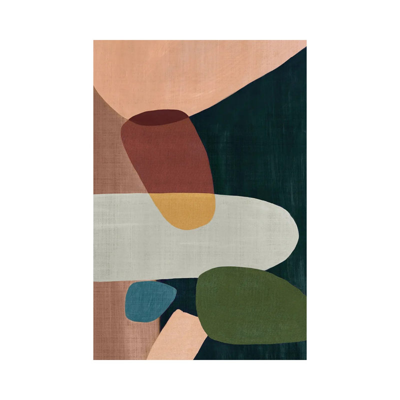 Toile en métal Steelerix - Stacking Pebbles I par Eva Watts