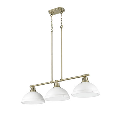 Luminaire suspendu linéaire 3 lumières Laramy