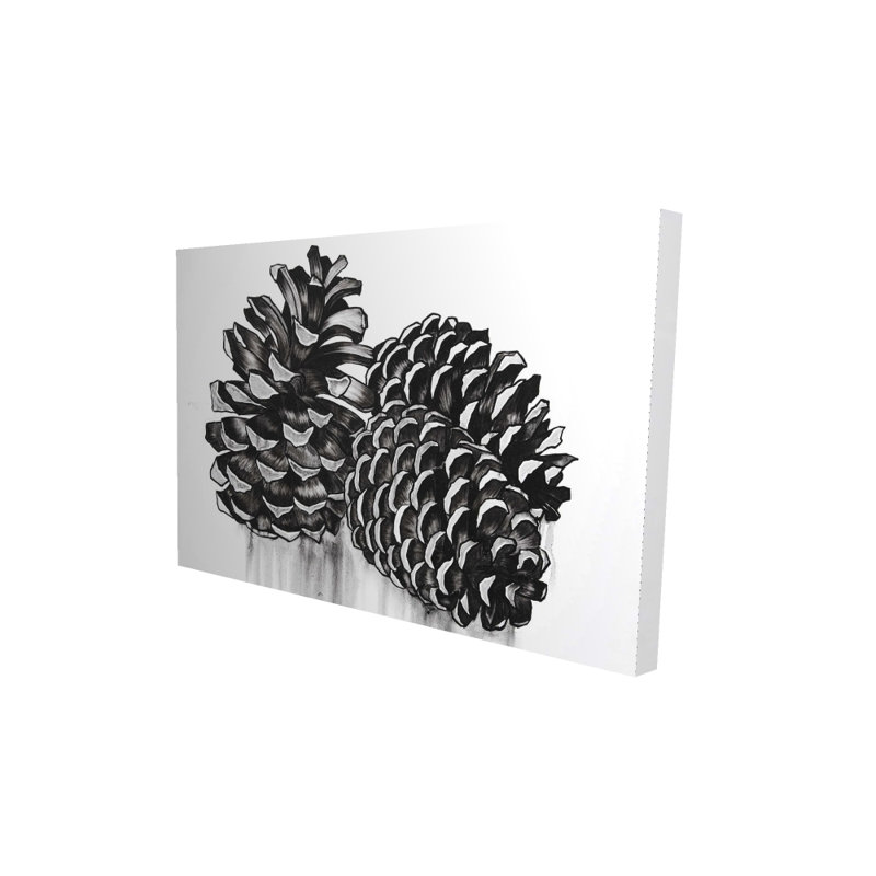 Trois pommes de pin | Décoration de chambre rustique