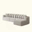 Ensemble de canapé modulaire en chenille, canapé incurvé moderne en forme de nuage, comprend 10 coussins, canapé d'angle en tissu de salon, canapé modulaire en forme de L (méridienne droite)-1839512562
