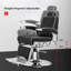 Fauteuil de coiffeur inclinable pour salon de coiffure avec repose-pieds, siège extra large et appui-tête amovible