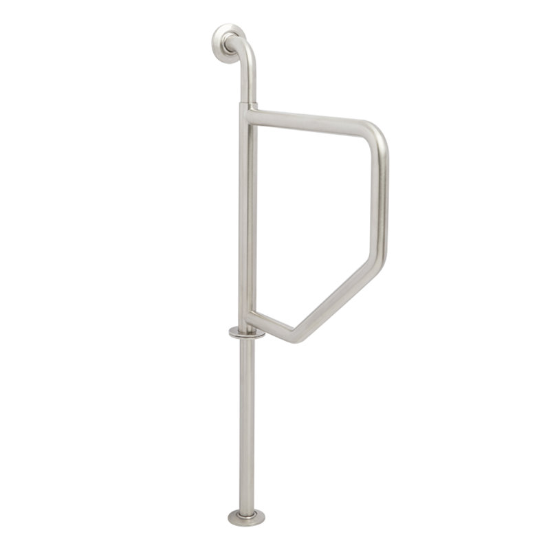 Lifestyle & Wellness Swing away Bathroom Shower Safety Grab Bar, Satin Stainless, 40.5" H x 39" W