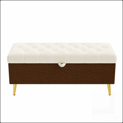 Banc de rangement avec repose-pieds Modern