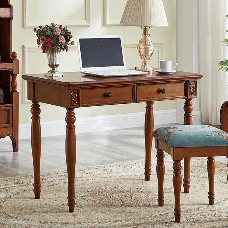 Bureau d'écriture avec tiroirs Brownness