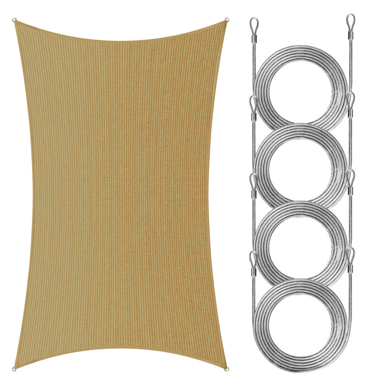 Voile d'ombrage rectangulaire Royal Shade, Tanné, 20 pi x 12 pi