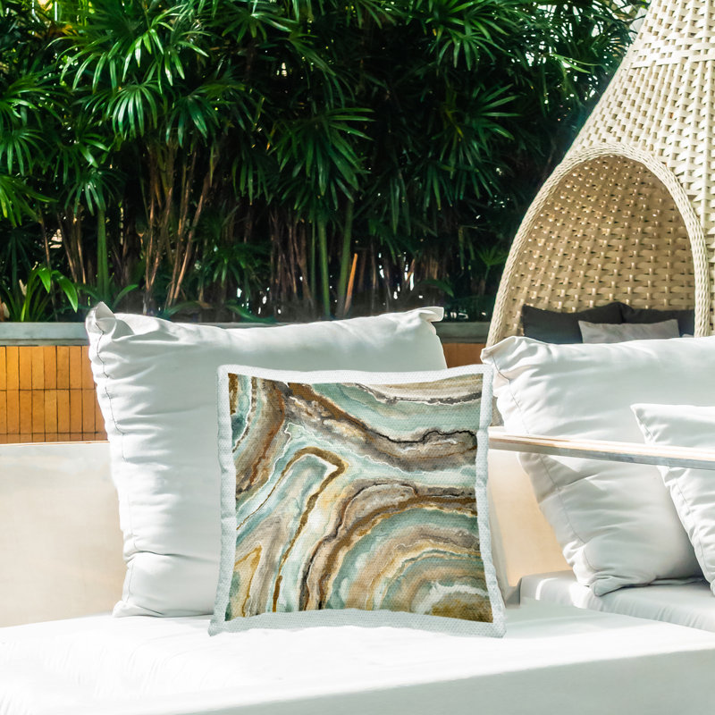 Abstract Outdoor Throw Pillow