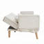 Futon canapé-lit avec accoudoirs réglables, réglable-845529210