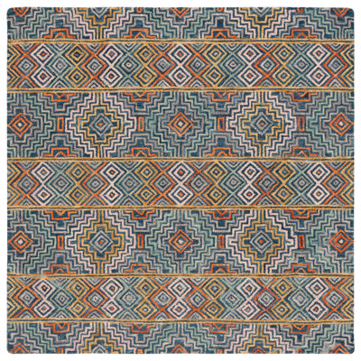 Deyoung Hand Tufted Cotton Geometric Rug