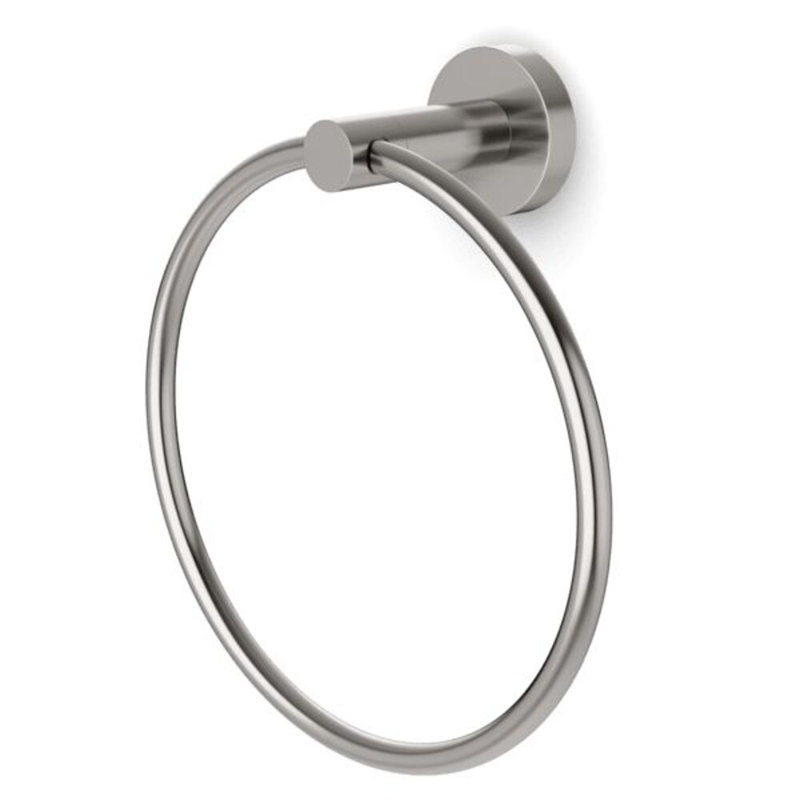 Trova Round Towel Ring, Brushed Nickel