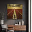 «We'Ll Meet Again 2 Landscape Sqaures» par DB Waterman, art mural en métal doré, 36 po x 36 po-1771552310