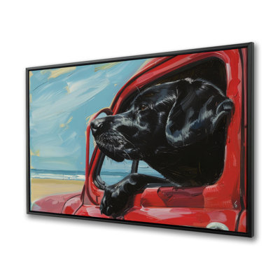 Travel Buddy - Gray Framed Canvas Art for Home Decor