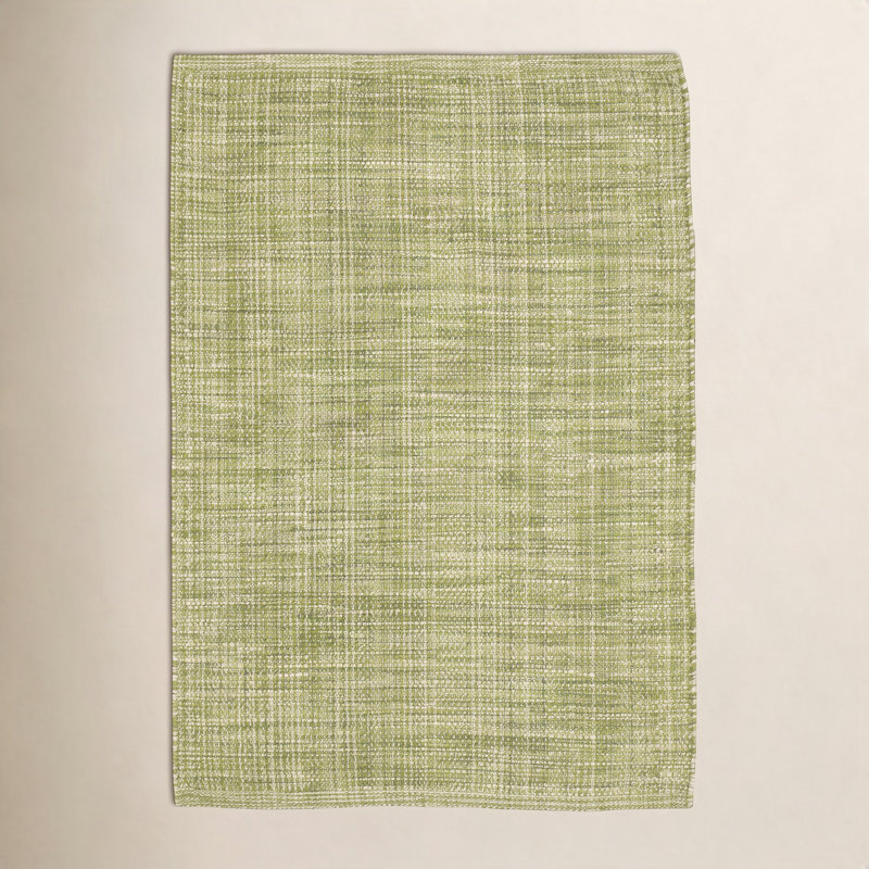 Fusion Sage Handwoven Indoor/Outdoor Rug, Rectangle 6' x 9'