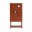 Vitrine lumineuse avec espace de rangement ouvert-606161165