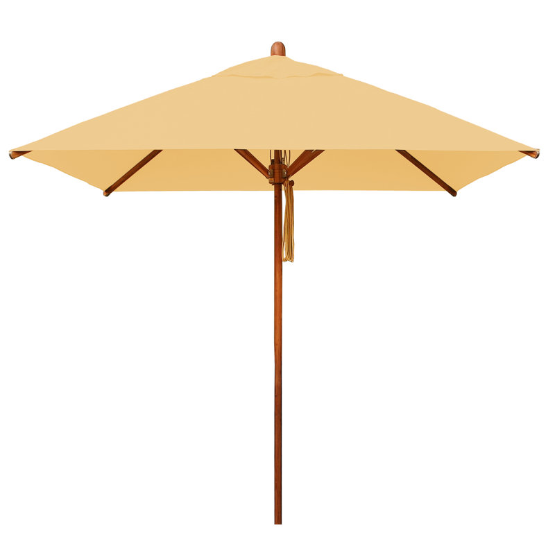 Parasol de marché Rebello, Écru, L 132 po x P 132 po