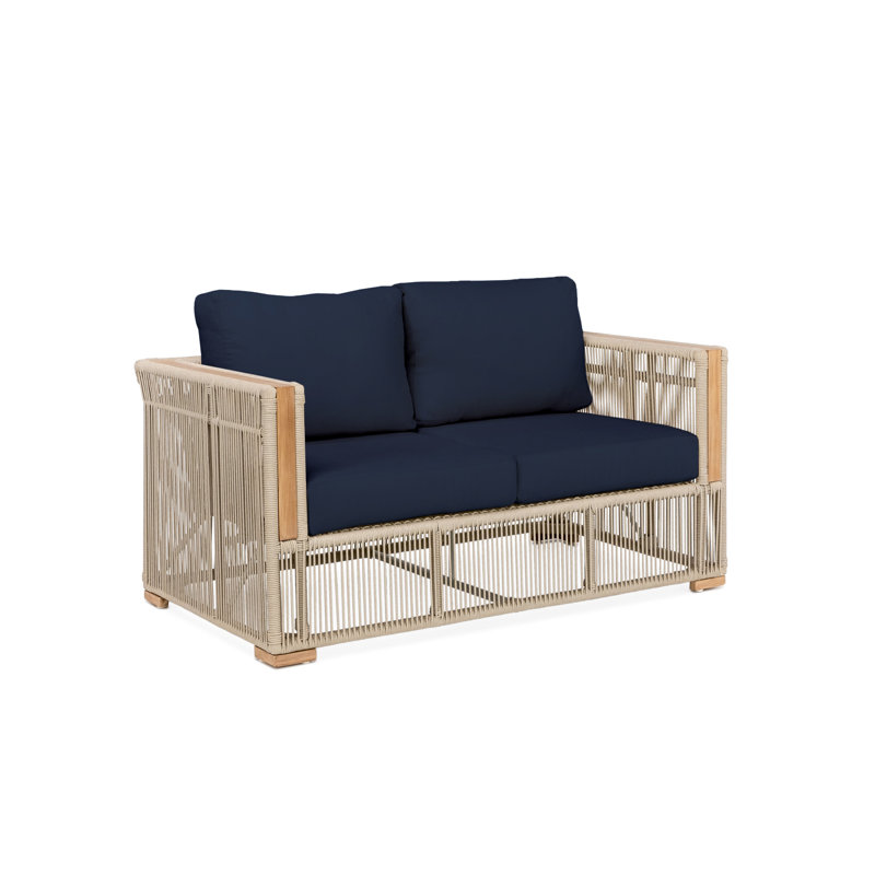 Campo Loveseat- Indigo, Indigo, Beige