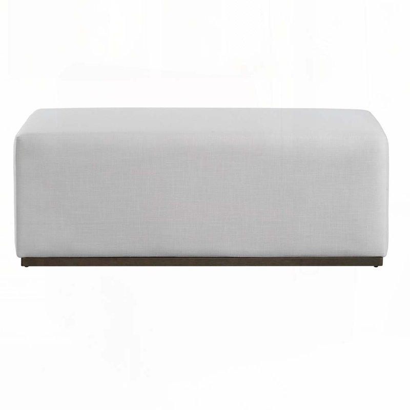 Madden Modern Upholstered Bench With Wooden Base