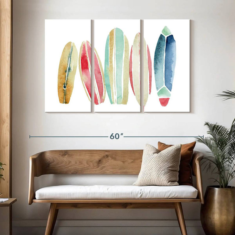 Planches de surf en rangée Senne, H 32 po x l 50 po