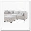 Repose-pieds modulaire moderne avec tissu performant